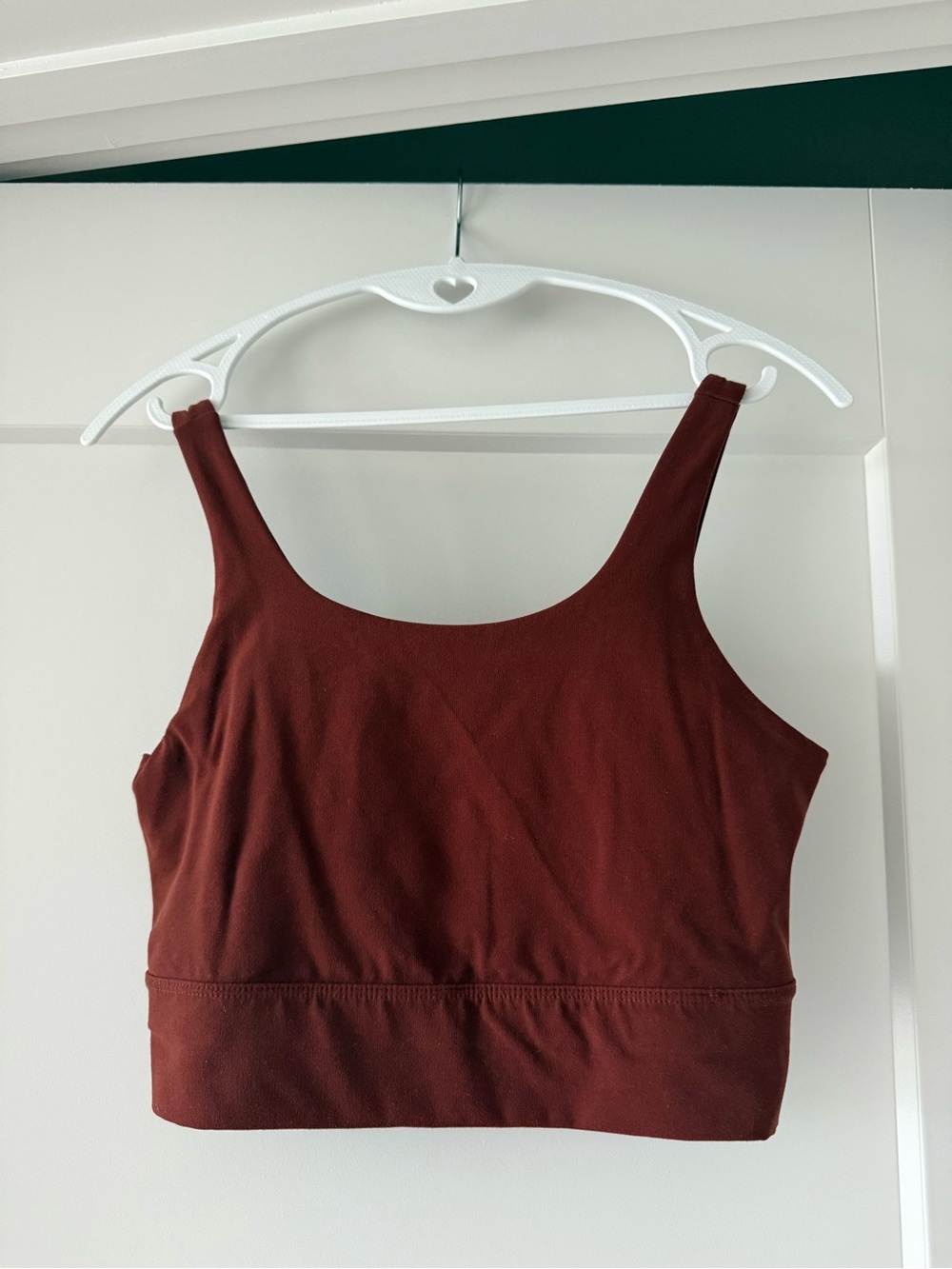Nike Women's Cropped Scoop Tank Top - Burgundy